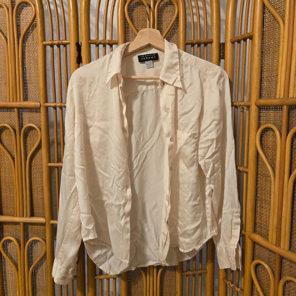 Spenser Jeremy vintage 100% silk button down - Picture 1 of 5